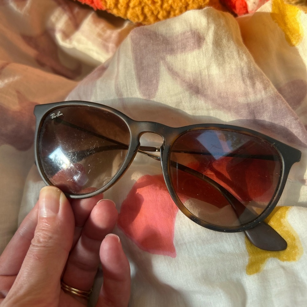 Ray-Ban Erika Matte Havana Sunglasses with Case